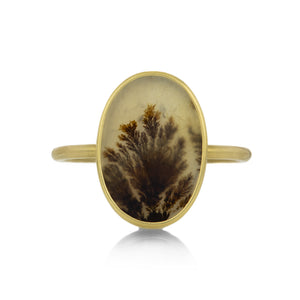 Gabriella Kiss 18k Small Oval Dendrite Ring | Quadrum Gallery