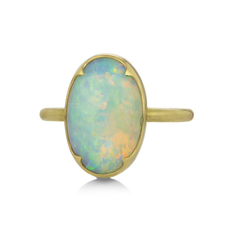 Gabriella Kiss 18k Oval Australian Opal Ring | Quadrum Gallery