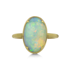 Gabriella Kiss 18k Oval Australian Opal Ring | Quadrum Gallery