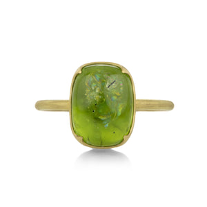 Gabriella Kiss 18k Cushion Peridot Ring | Quadrum Gallery