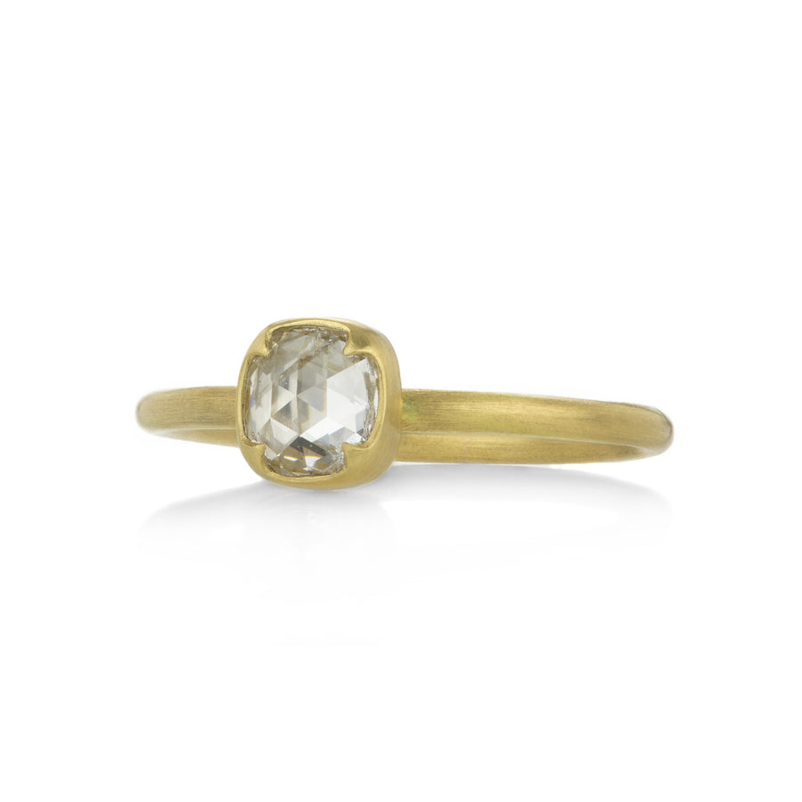 Gabriella Kiss 18k Cushion Cut White Diamond Ring | Quadrum Gallery