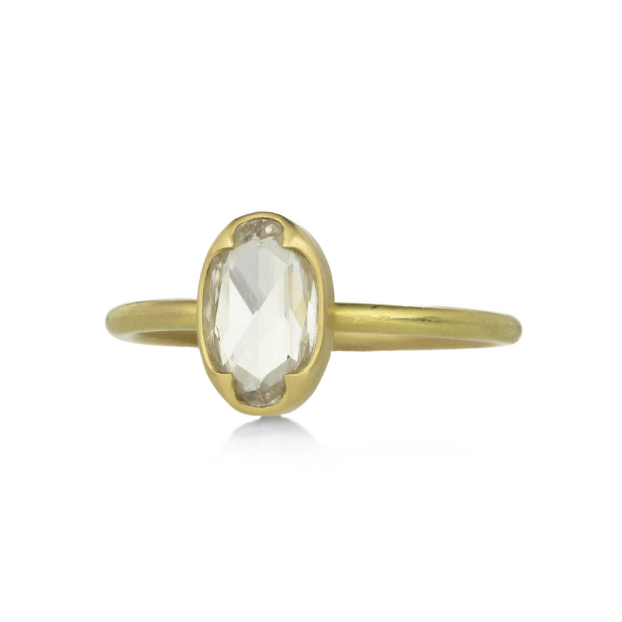 Gabriella Kiss 18k Rose Cut Oval Diamond Ring | Quadrum Gallery
