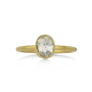 Gabriella Kiss 18k Oval Rose Cut White Diamond Ring | Quadrum Gallery