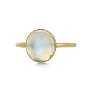 Gabriella Kiss Fine Oval Rainbow Moonstone Ring | Quadrum Gallery
