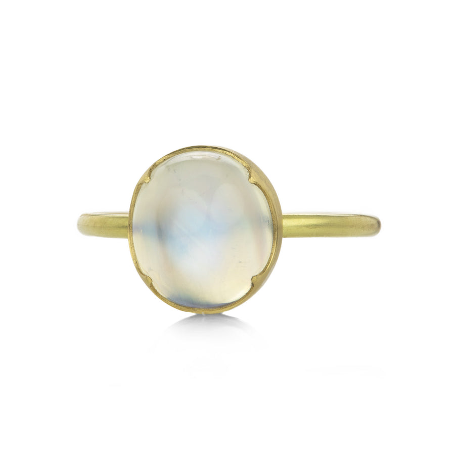 Gabriella Kiss Fine Oval Rainbow Moonstone Ring | Quadrum Gallery