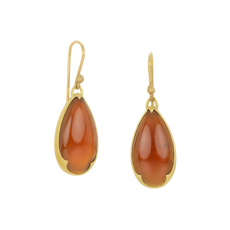 Gabriella Kiss Hessonite Garnet over Mother of Pearl Earrings | Quadrum Gallery