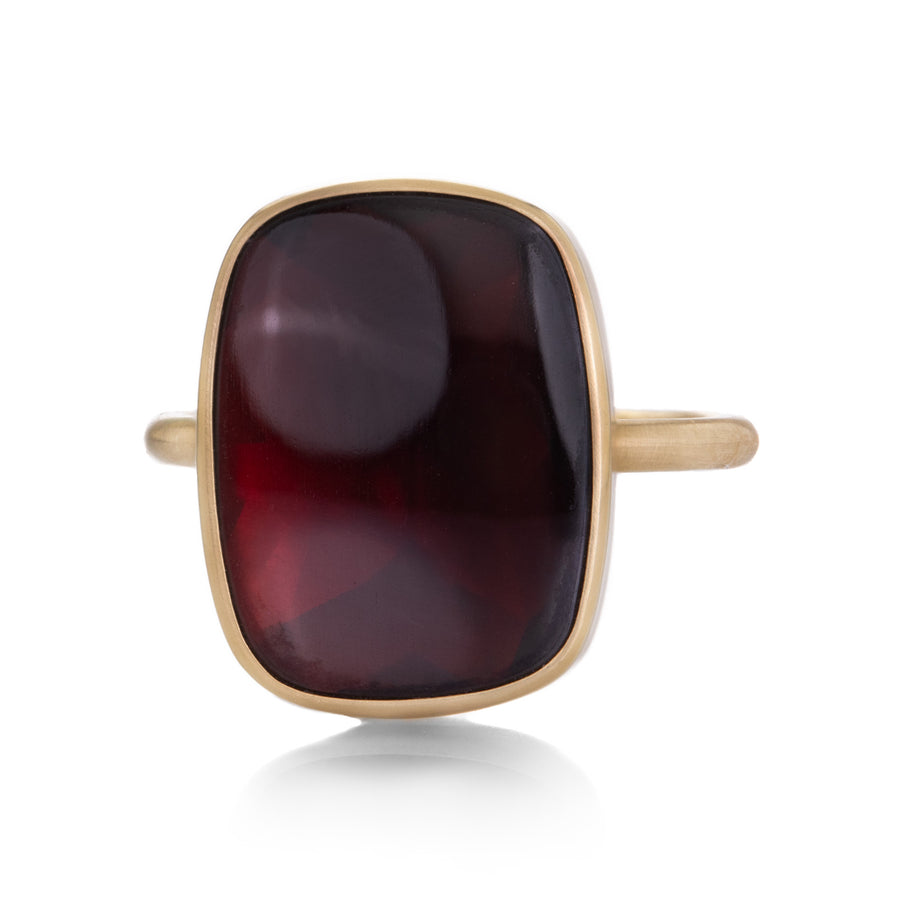 Gabriella Kiss 18k Cushion Almandine Garnet Ring | Quadrum Gallery