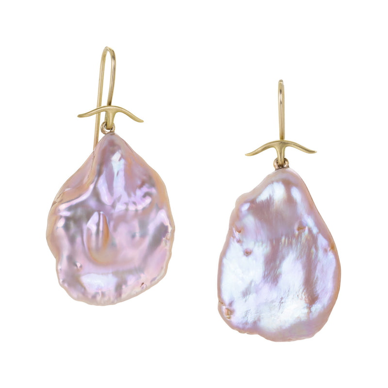 Gabriella Kiss Baroque Pink Freshwater Pearl Earrings | Quadrum Gallery