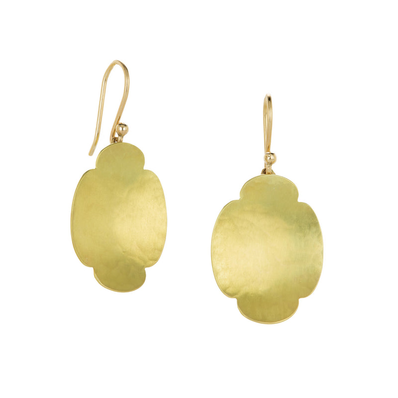 Gabriella Kiss Medium Oval Scalloped Earrings | Quadrum Gallery