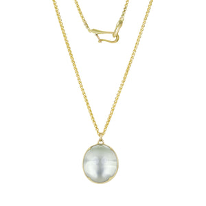 Gabriella Kiss Oval Ceylon Moonstone Necklace | Quadrum Gallery