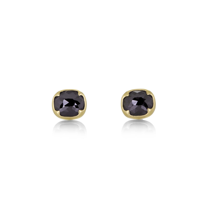 Gabriella Kiss Cushion Cut Black Diamond Studs | Quadrum Gallery