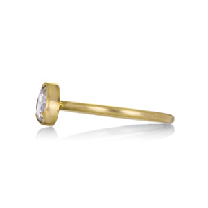 Gabriella Kiss 18k Pear White Diamond Ring | Quadrum Gallery