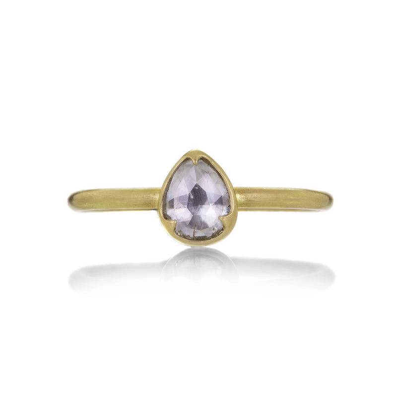 Gabriella Kiss 18k Pear White Diamond Ring | Quadrum Gallery