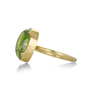 Gabriella Kiss 18k Oval Peridot Ring | Quadrum Gallery