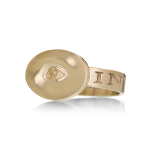 Gabriella Kiss 10k Yellow Gold Small Eye Ring | Quadrum Gallery