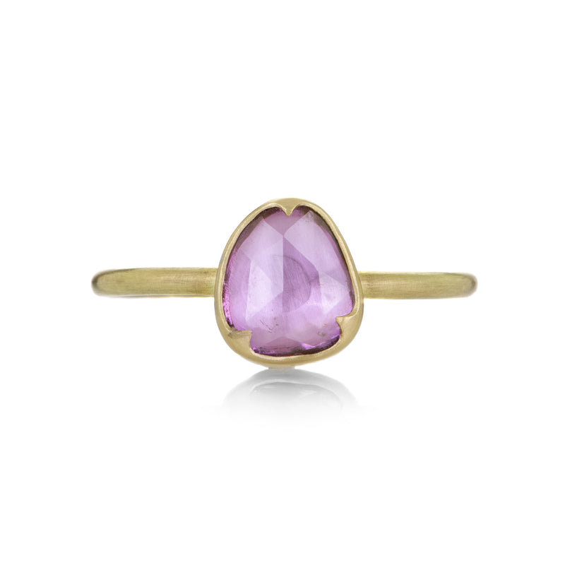 Gabriella Kiss 18k Asymmetrical Pink Sapphire Ring | Quadrum Gallery