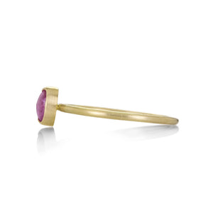 Gabriella Kiss 18k Oval Pink Sapphire Ring | Quadrum Gallery