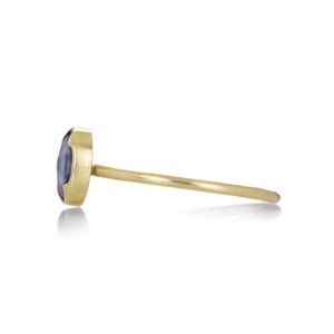 Gabriella Kiss 18k Small Oval Blue Sapphire Ring | Quadrum Gallery