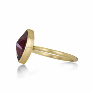 Gabriella Kiss 18k Marquise Garnet Ring | Quadrum Gallery
