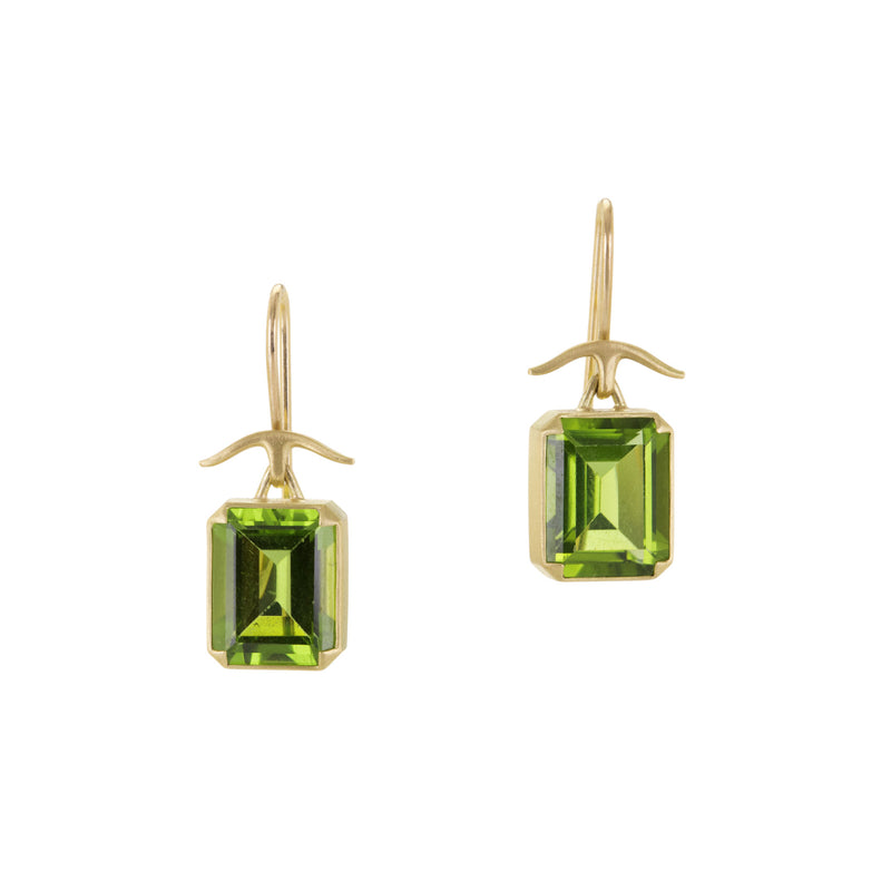 Gabriella Kiss Emerald Cut Peridot Earrings | Quadrum Gallery