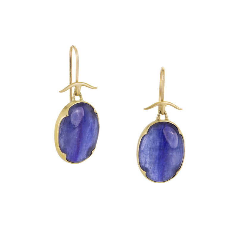 Gabriella Kiss Kyanite Scallop Drop Earrings | Quadrum Gallery