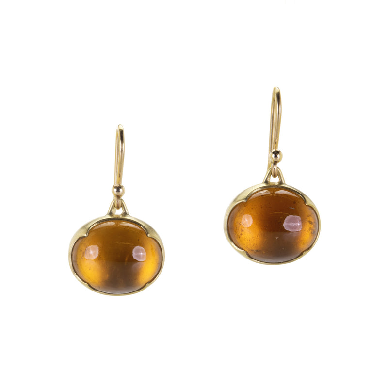 Gabriella Kiss Oval Hessonite Garnet Drop Earrings | Quadrum Gallery