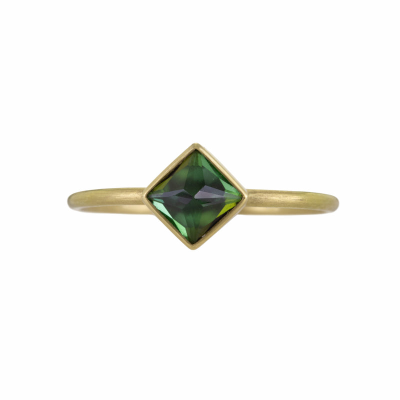 Gabriella Kiss 18k Square Green Tourmaline Ring | Quadrum Gallery