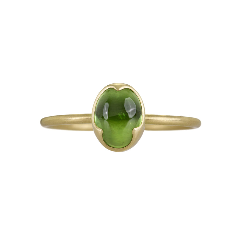 Gabriella Kiss 18k Smooth Oval Peridot Ring | Quadrum Gallery