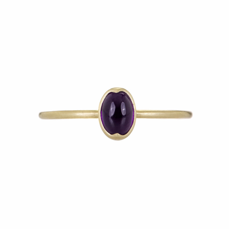 Gabriella Kiss Small Oval Amethyst Ring | Quadrum Gallery