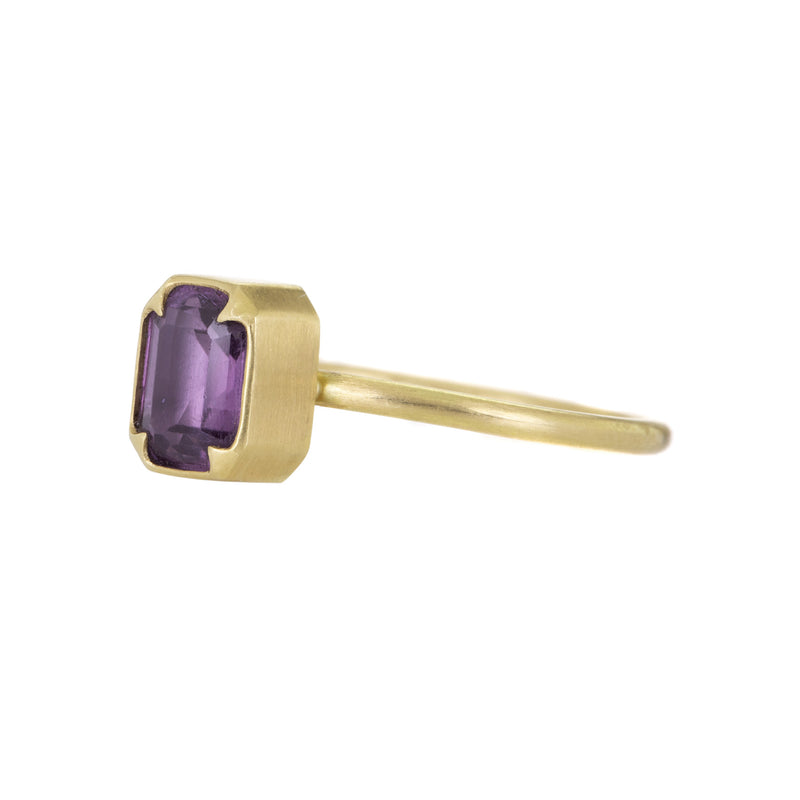 Gabriella Kiss Emerald Cut Mauve Spinel Ring | Quadrum Gallery