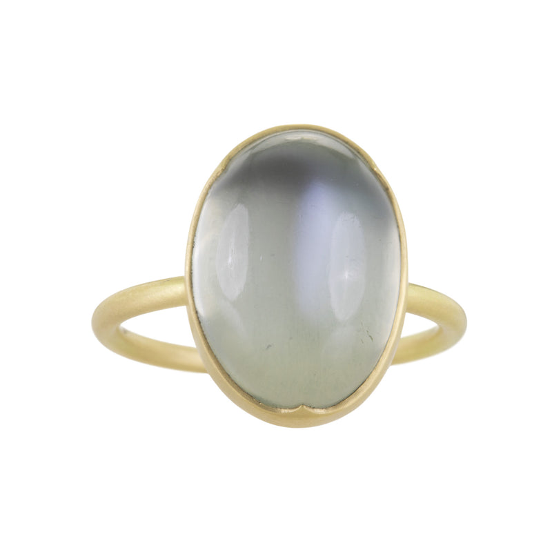 Gabriella Kiss 18k Smooth Oval Ceylon Moonstone Ring | Quadrum Gallery