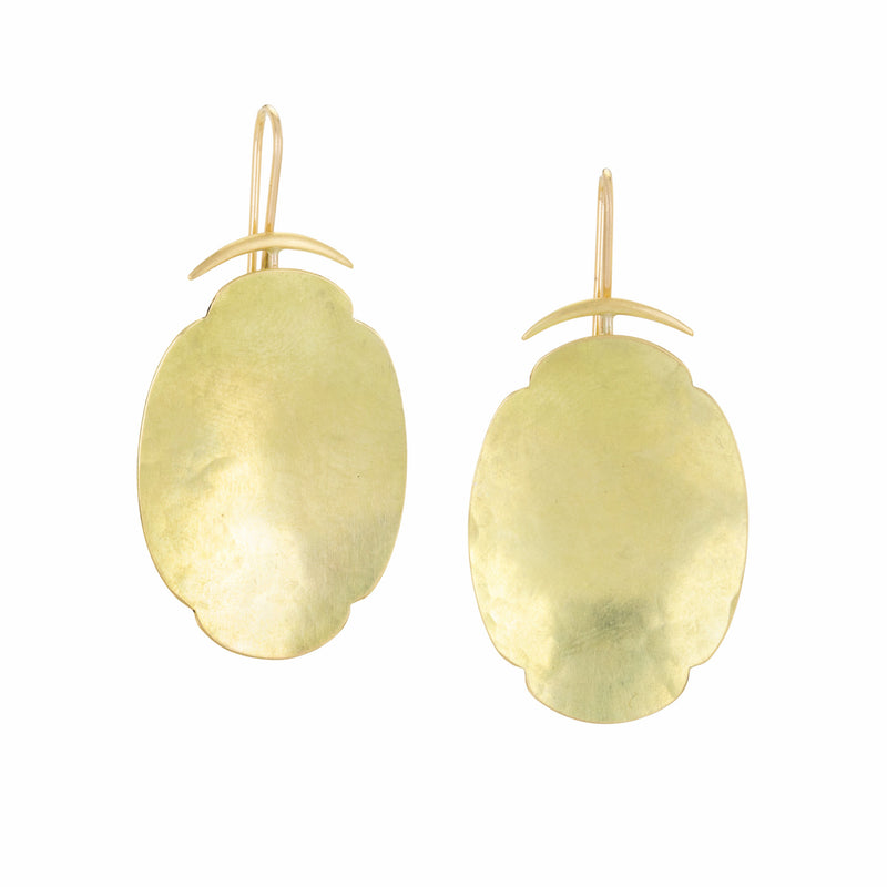 Gabriella Kiss 18k Large Scallop Earrings | Quadrum Gallery