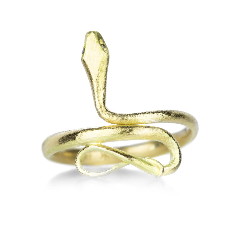 Gabriella Kiss Small 18k Gold Snake Ring | Quadrum Gallery