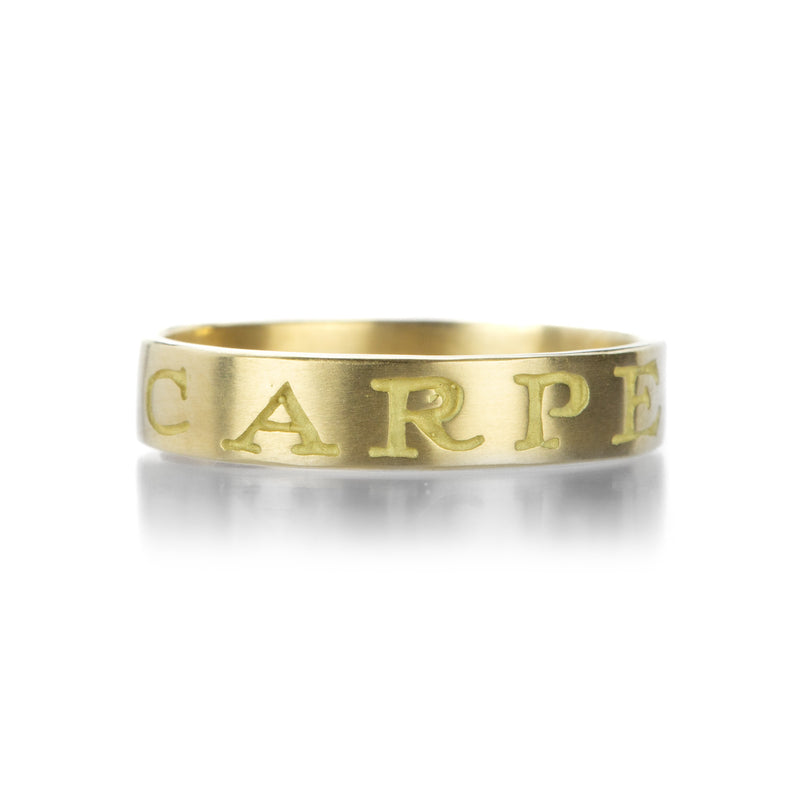 Gabriella Kiss Yellow Gold Carpe Diem Band | Quadrum Gallery