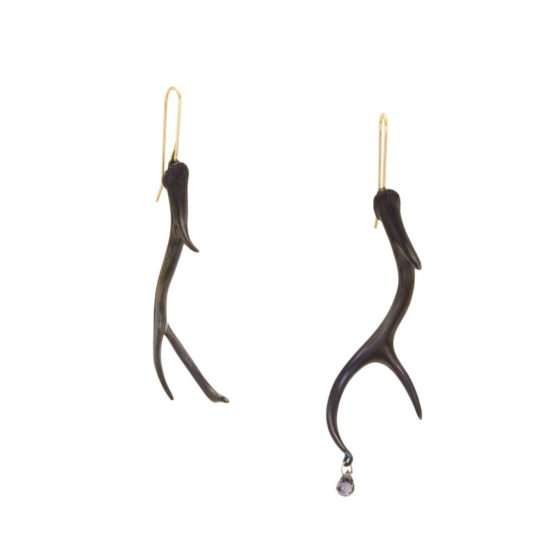 Gabriella Kiss Small Bronze Antlers with Smoky Quartz Drop | Quadrum Gallery