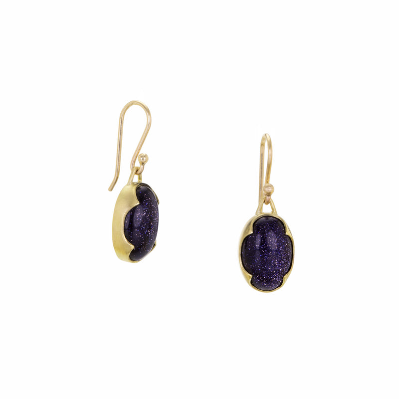 Gabriella Kiss Goldstone Drop Earrings | Quadrum Gallery