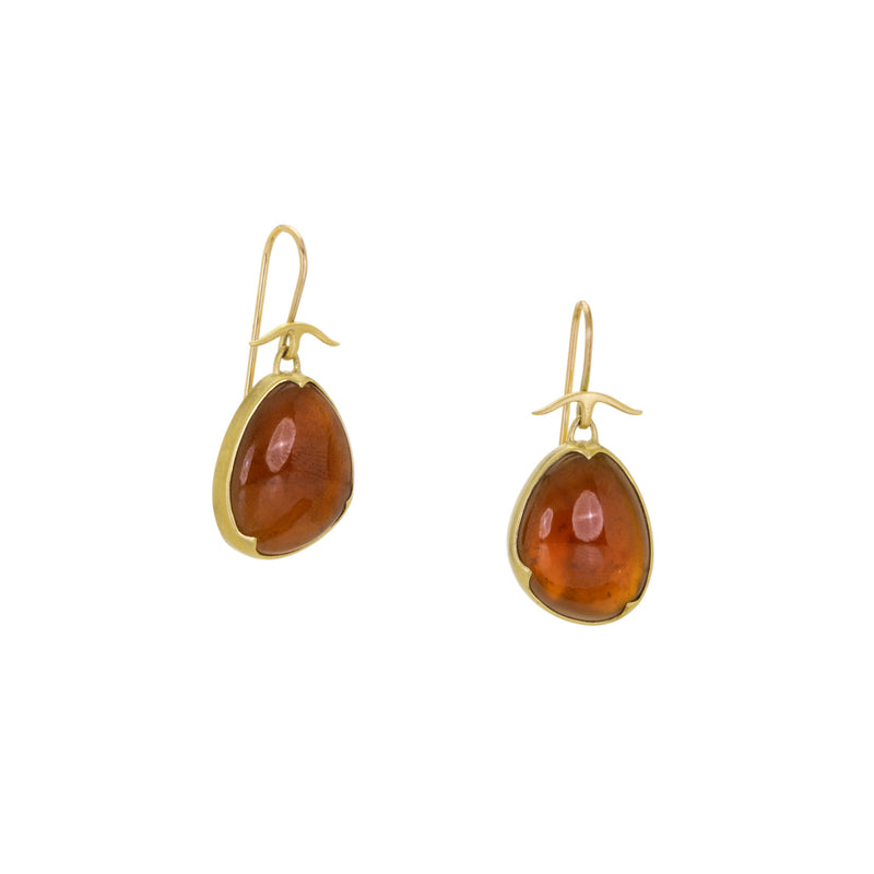 Gabriella Kiss Hessonite Garnet and Mother of Pearl Earrings | Quadrum Gallery