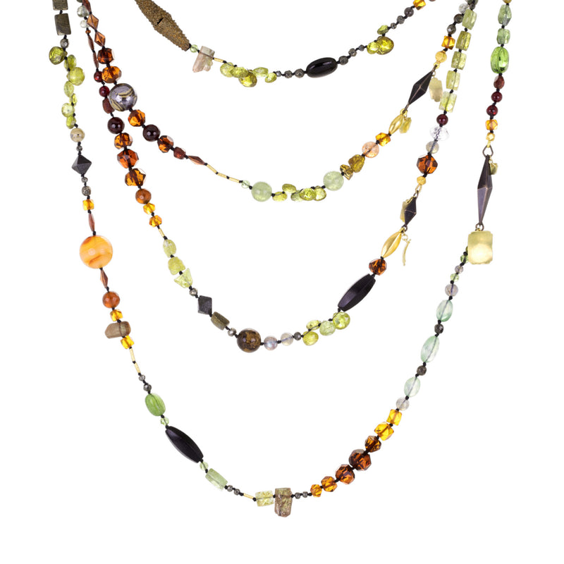 Gabriella Kiss Fall Colored Gemstone Story Necklace | Quadrum Gallery