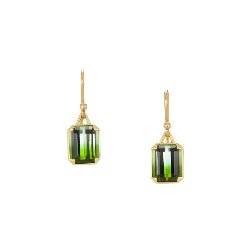 Gabriella Kiss Rectangular Mint Green Tourmaline Earrings | Quadrum Gallery