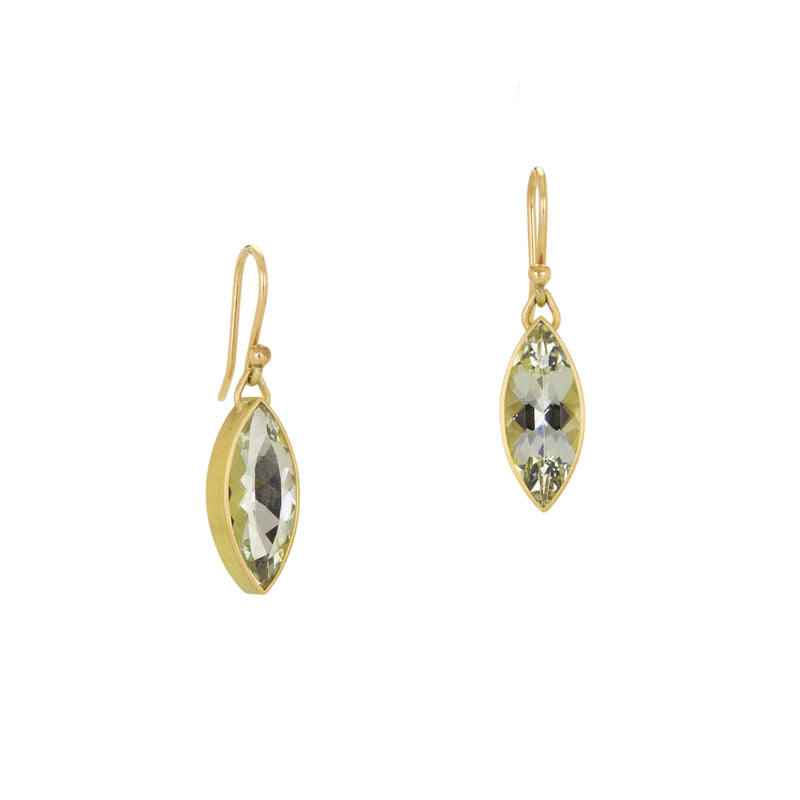 Gabriella Kiss Marquise Yellow Beryl Drop Earrings | Quadrum Gallery