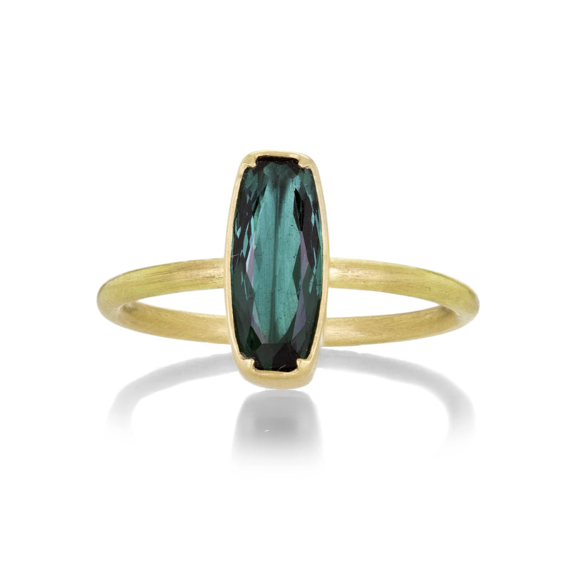Gabriella Kiss Long Faceted Green Tourmaline Ring | Quadrum Gallery