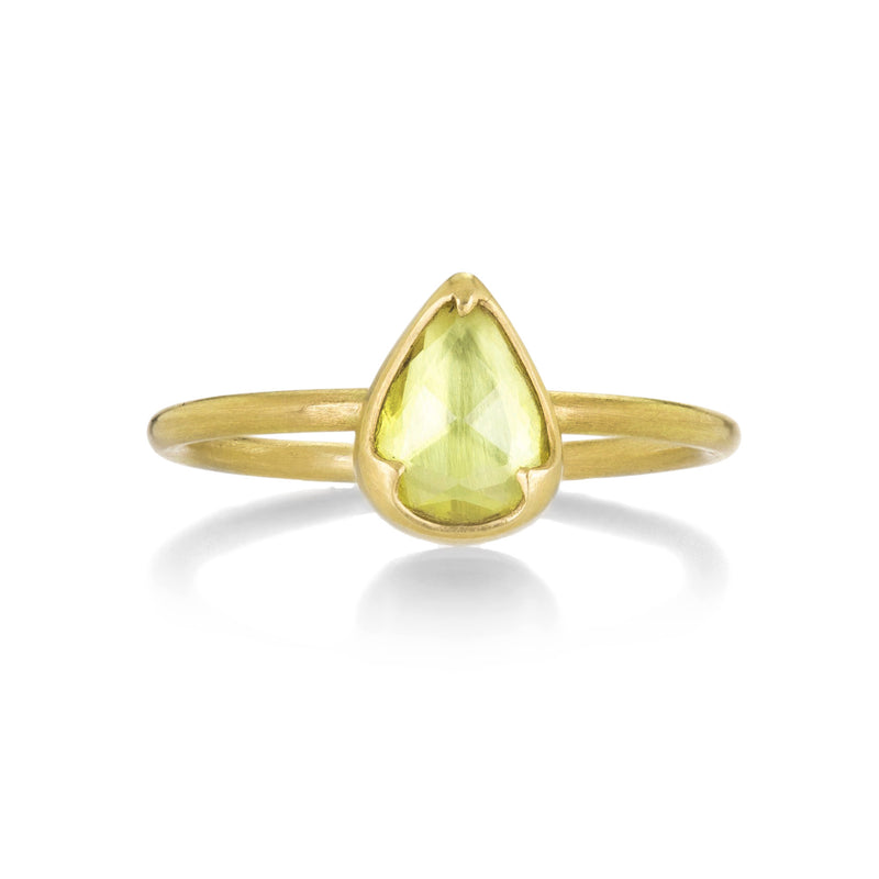 Gabriella Kiss 18k Pear Shaped Yellow Sapphire Ring | Quadrum Gallery