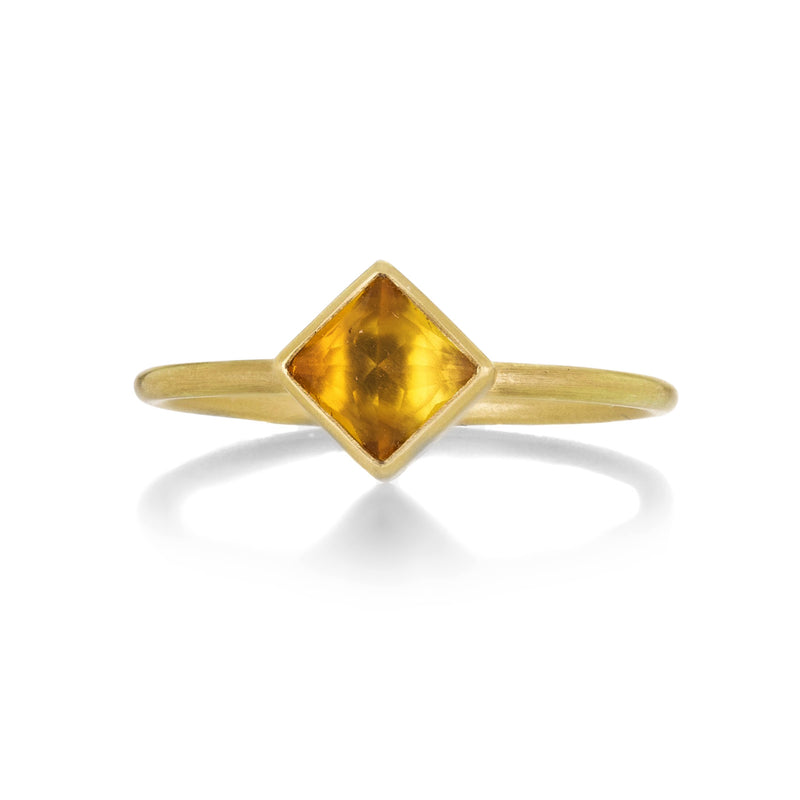 Gabriella Kiss 18k Square Citrine Ring | Quadrum Gallery