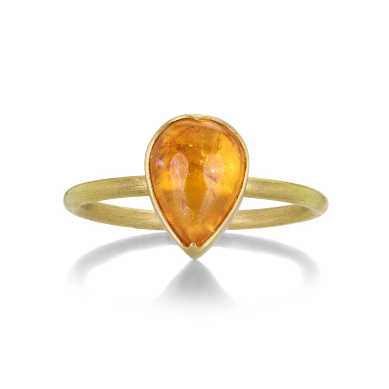 Gabriella Kiss Pear Shaped Spessartite Garnet Ring | Quadrum Gallery