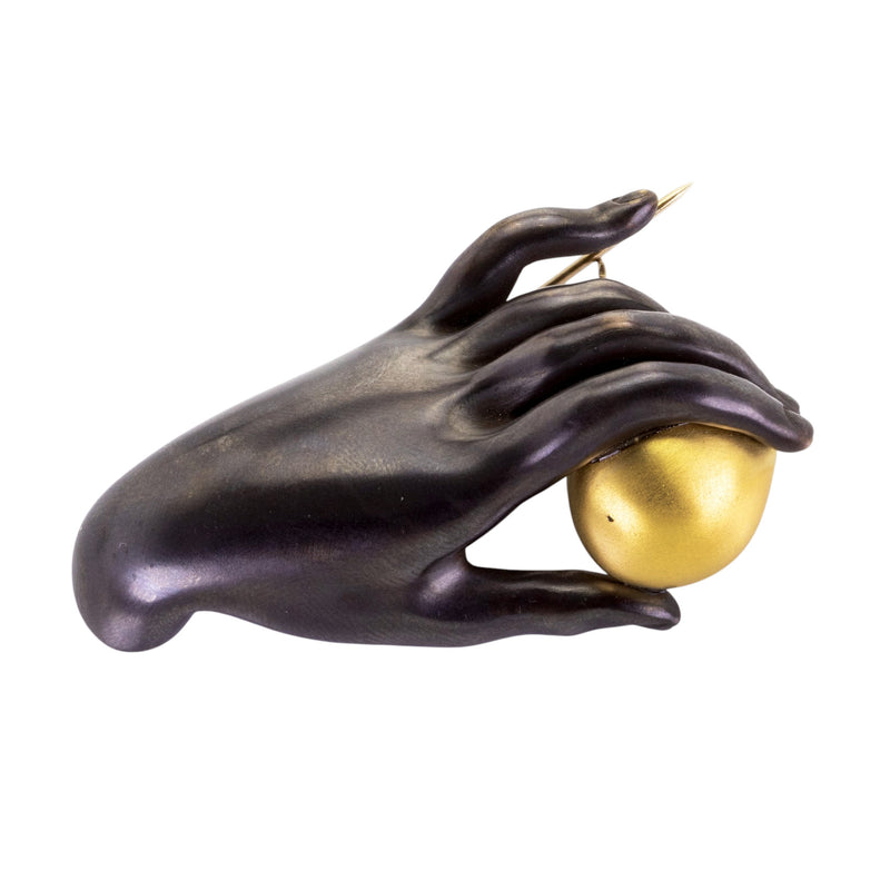 Gabriella Kiss Bronze Canova Hand Pin | Quadrum Gallery