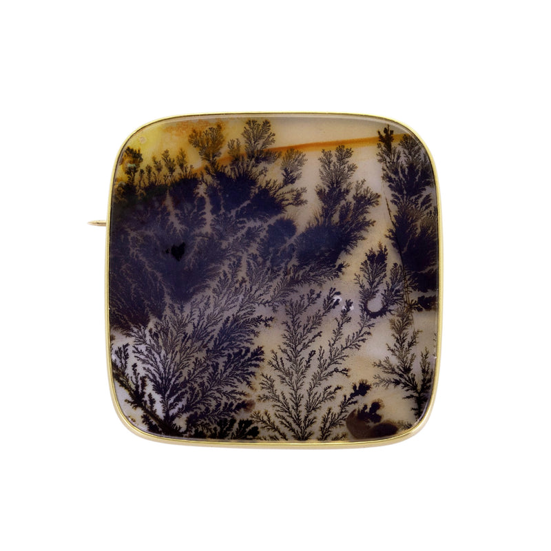 Gabriella Kiss Large Square Dendrite Pin | Quadrum Gallery
