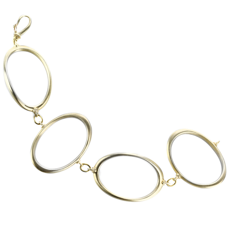 Gabriella Kiss 10k Simple Oval Link Bracelet | Quadrum Gallery