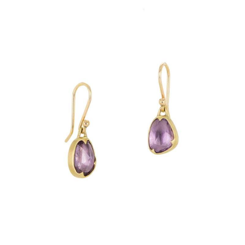 Gabriella Kiss Rose Cut Pink Sapphire Earrings | Quadrum Gallery
