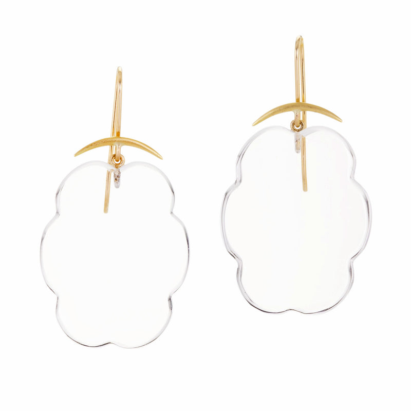 Gabriella Kiss Rock Crystal Cloud Earrings | Quadrum Gallery