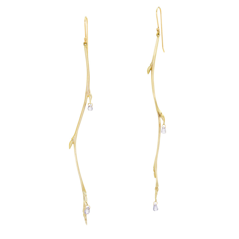 Gabriella Kiss Long Bud Branch Earrings | Quadrum Gallery